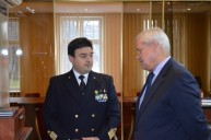 Klaipėdos vadovą aplankė Italijos karinio laivo vadas